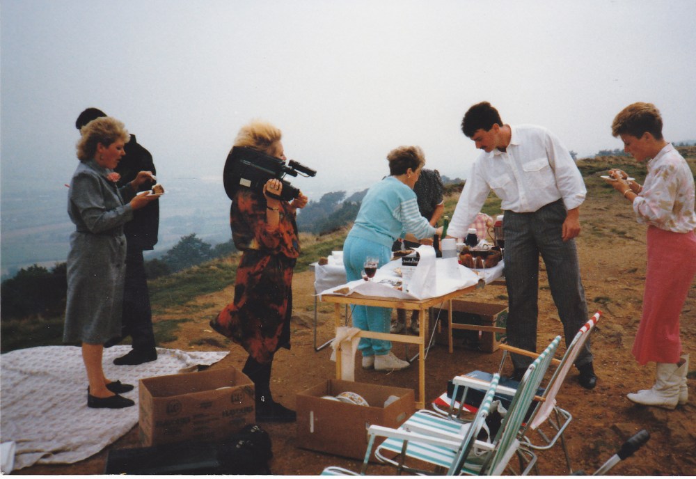 Our wedding on the Chevin, Otley 8th September 1988